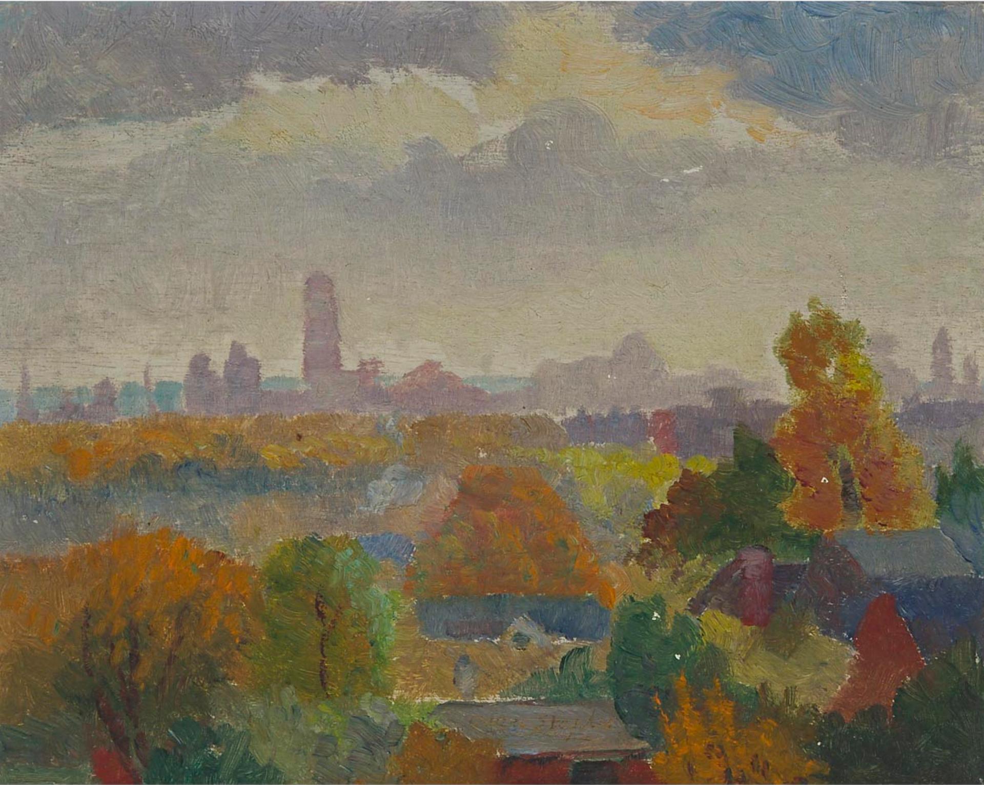 Owen Poe Staples (1866-1949) - Toronto, From Hillcrest, North Rosedale
