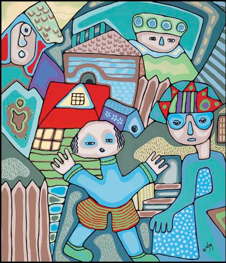 Daphne Odjig (1919-2016) - Childhood Imaginations: Of Kings & Queens & Stuff Like That