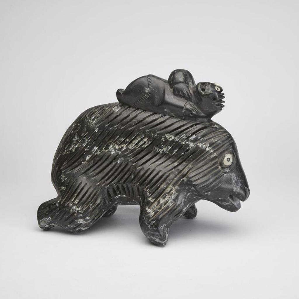Judas Ullulaq (1937-1998) - Polar Bear And Friend