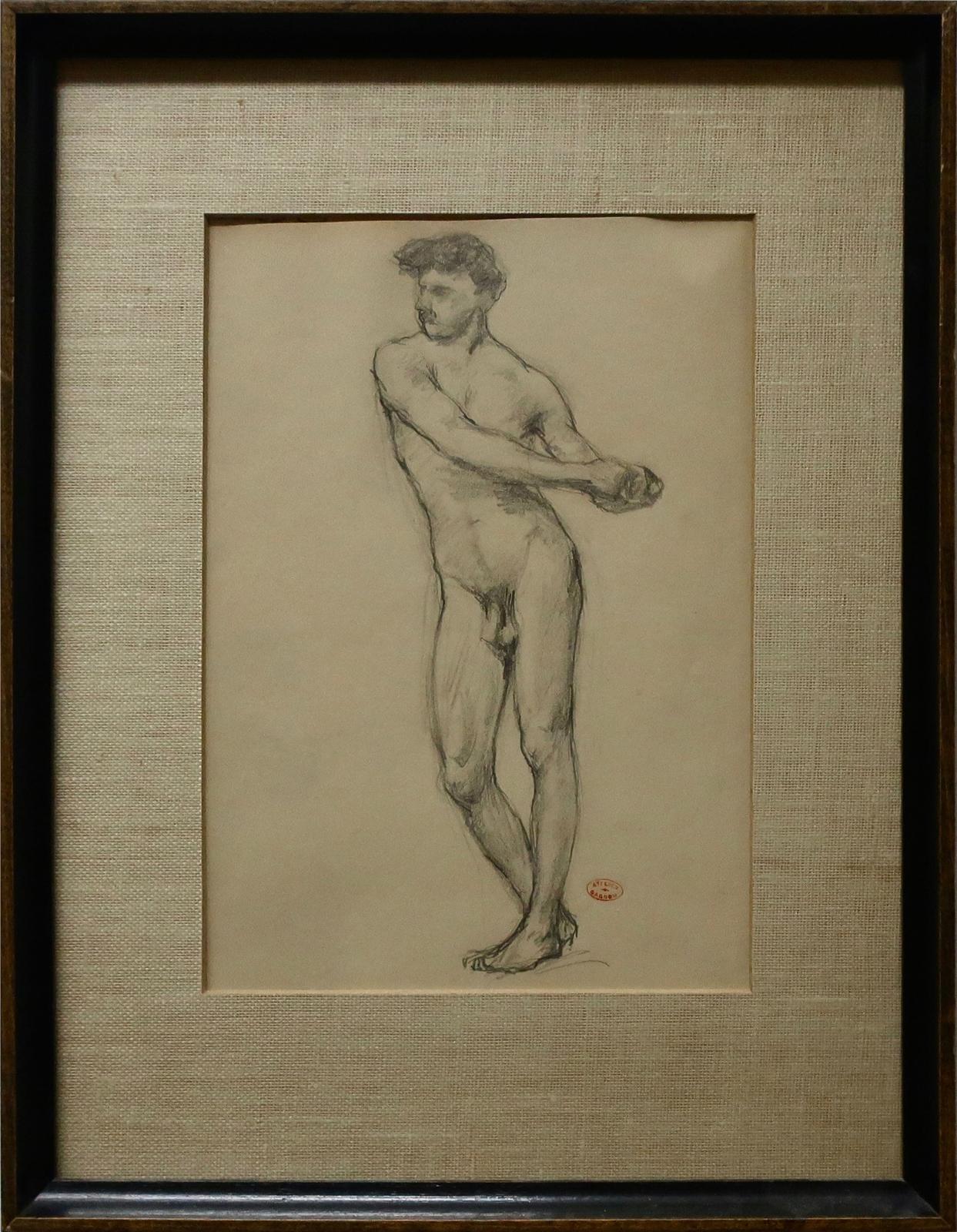 Clarence Alphonse Gagnon (1881-1942) - Standing Male Nude