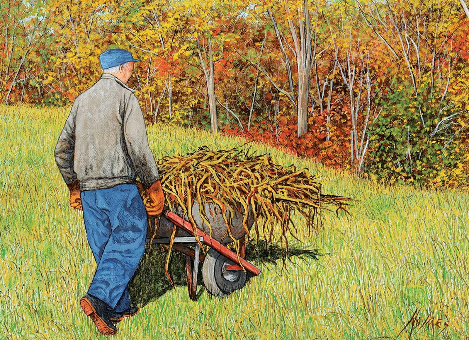 Joan Holmes - A Load of Corn Stalks
