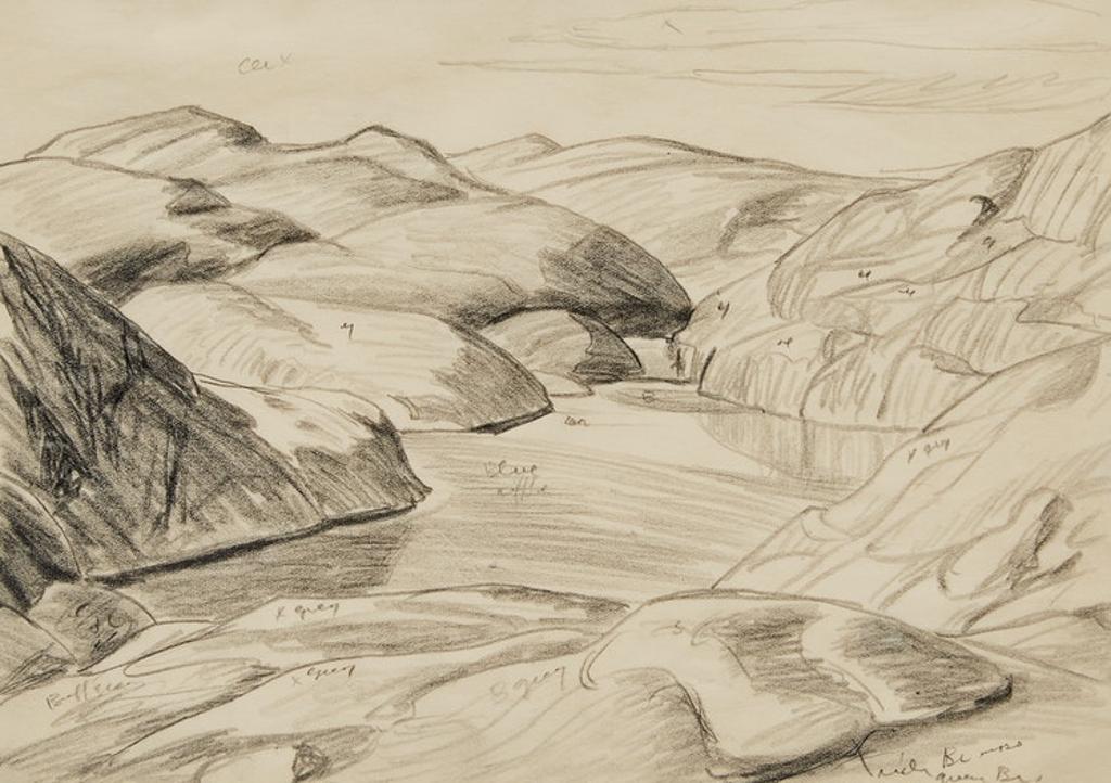 Lawren Stewart Harris (1885-1970) - Study for “Lake, North Labrador”