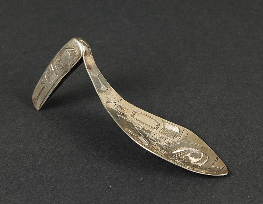 Barry Wilson - a Northwest Coast silver spoon in the form of Raven