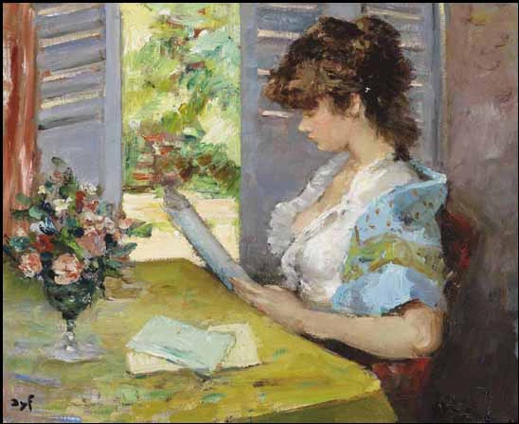 Marcel Dreyfus Dyf (1899-1985) - Jeune femme à la lecture