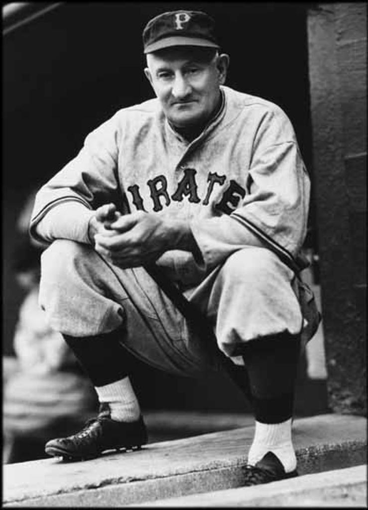 George Brace (1913-2002) - Honus Wagner in Dugout