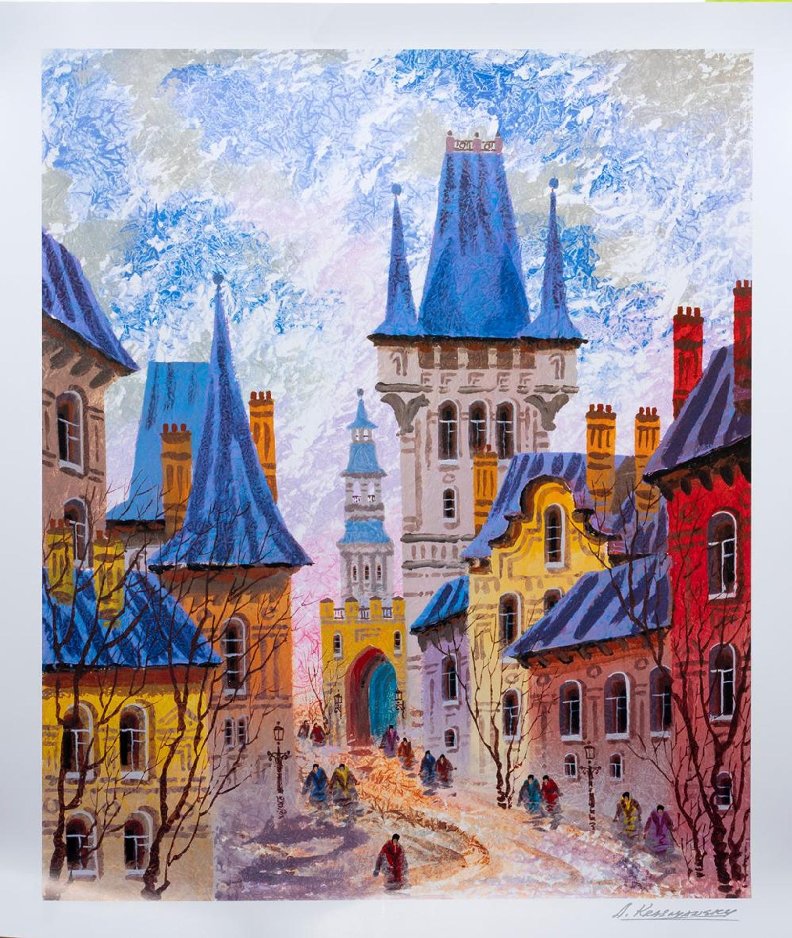 Anatole Krasnyansky (1930) - Street of Old Prague