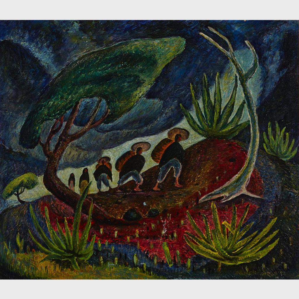 William John Bertram Newcombe (1907-1969) - Storm Over Mexico