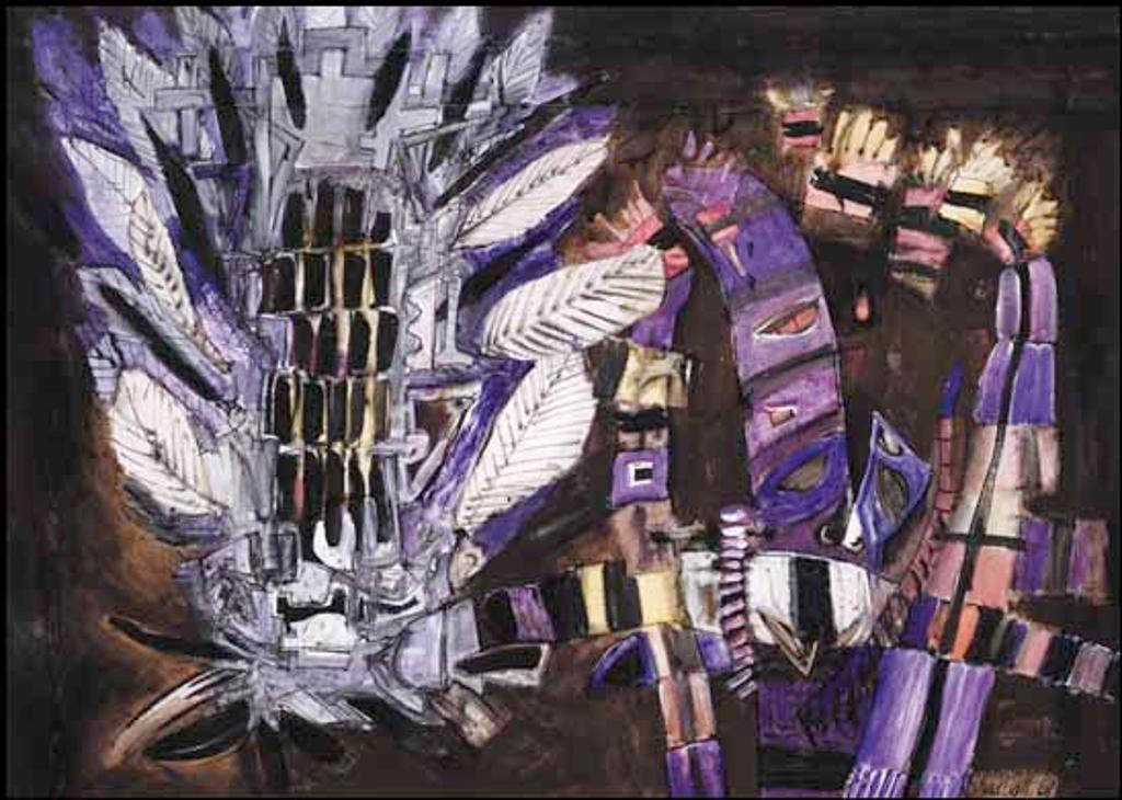 Jack Leaonard Shadbolt (1909-1998) - Fetish Mask Motifs