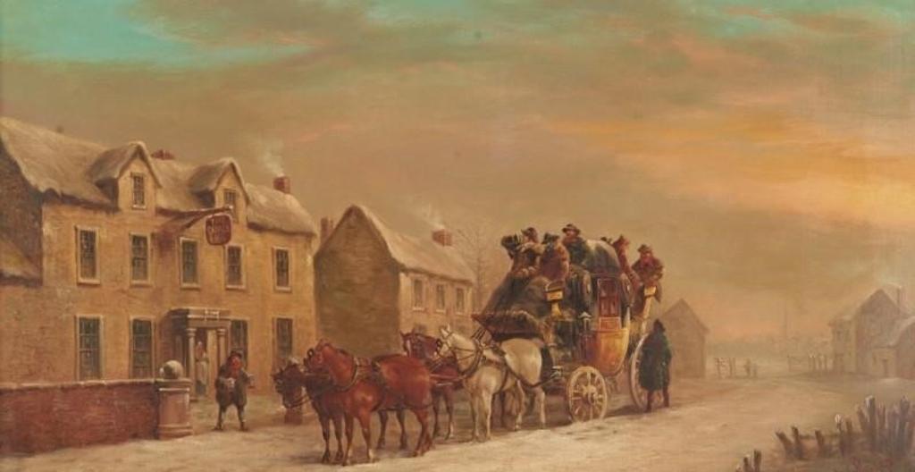 John Christian Charles Maggs (1819-1895) - London to Bath (The George Inn, Cheltenham)