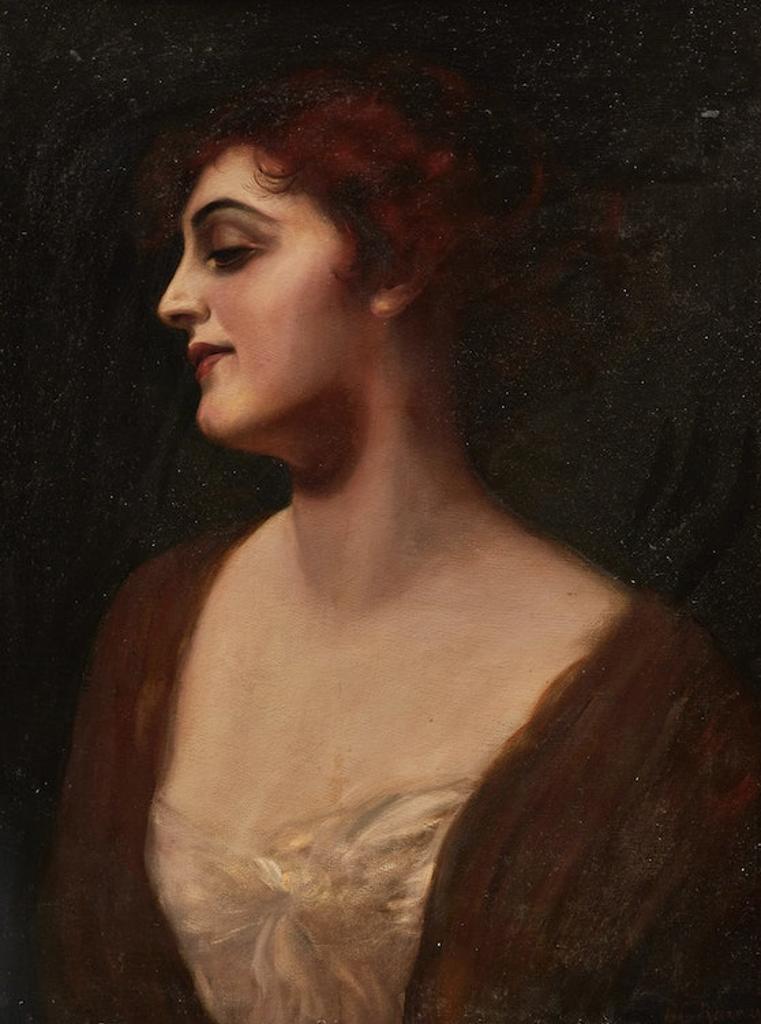 Edward Charles Barnes (1830-1882) - Portrait of a Woman