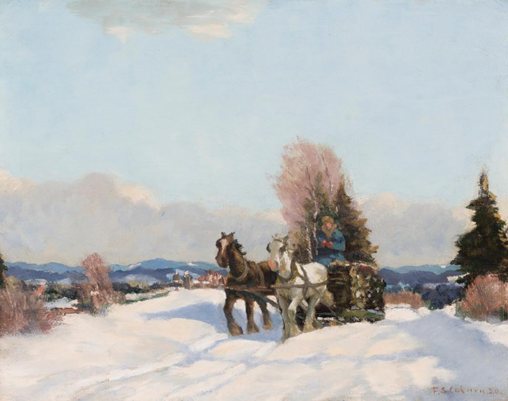 Frederick Simpson Coburn (1871-1960) - Hauling Logs in Winter