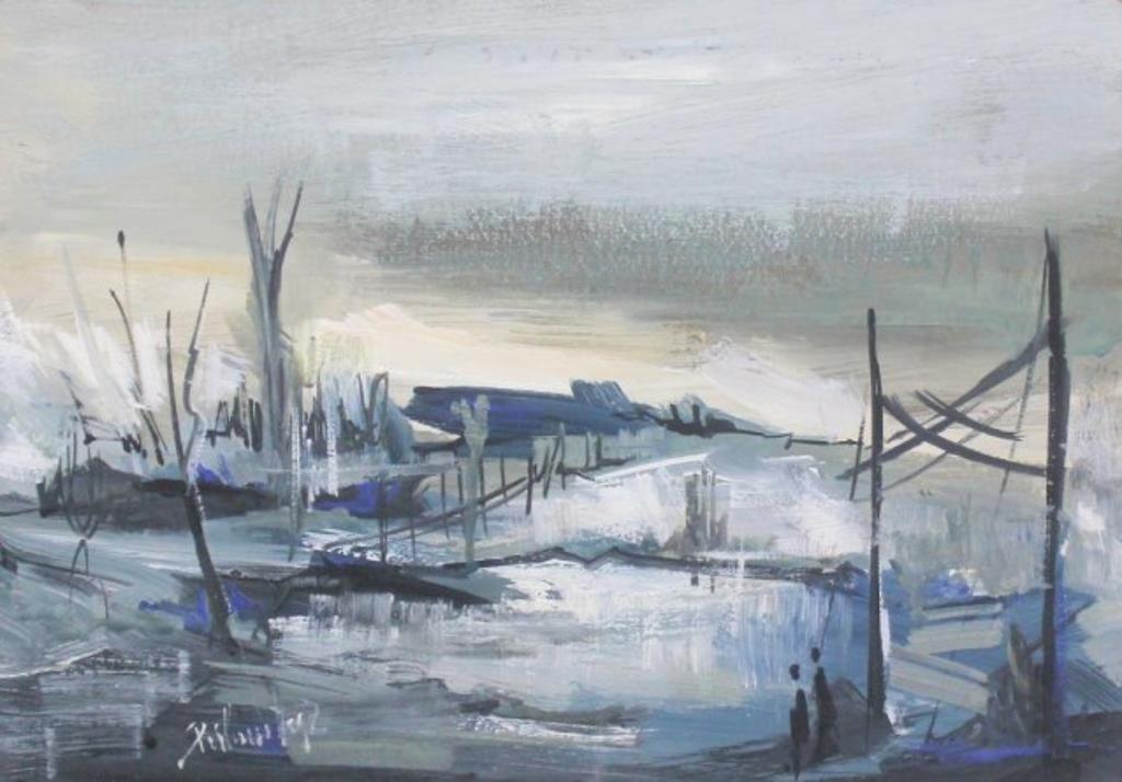 Zoltan Perlmutter (1922-2002) - Abstracted Landscape