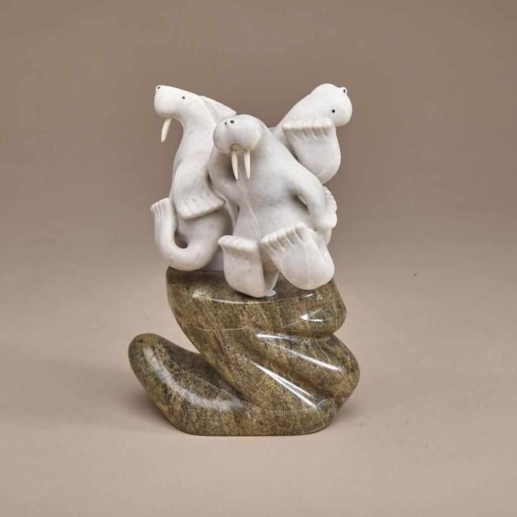 Jaypiti Inutiq (1962) - Three Dancing Walruses On Kamik Base