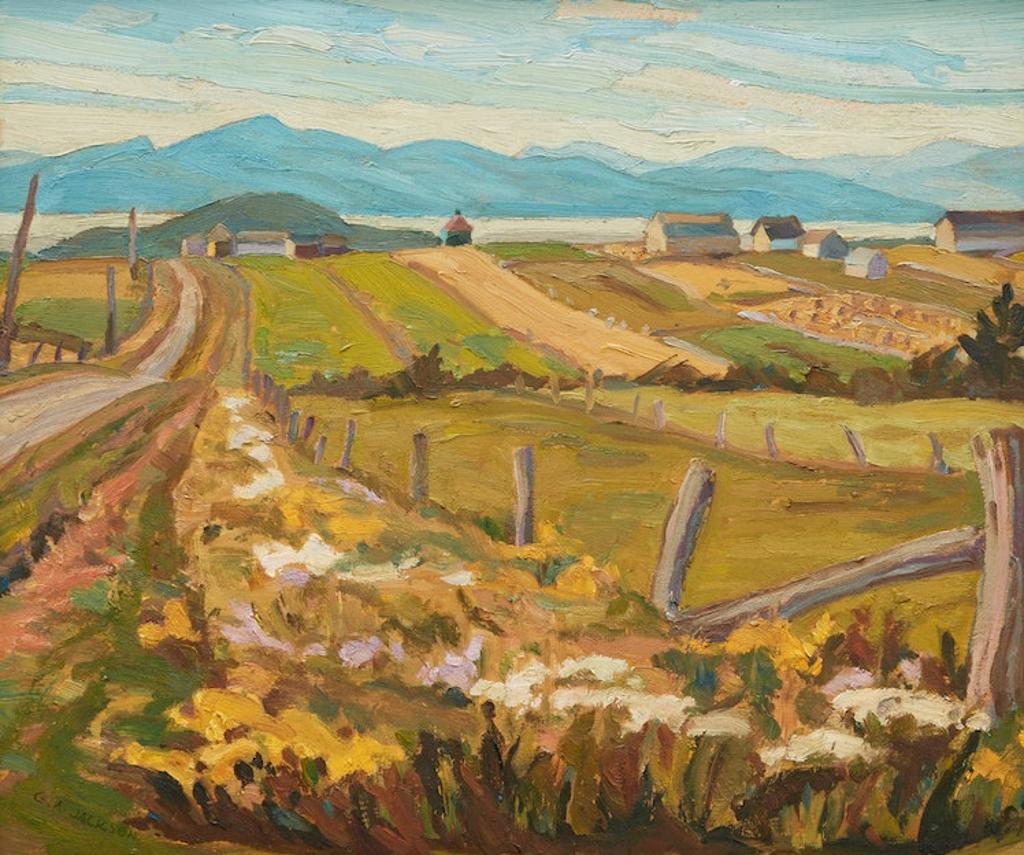 Geneva Adair Jackson (1916-2005) - August Day - On the Road to St. Anne de la Pocatiere - Below St. Onésime, 1976