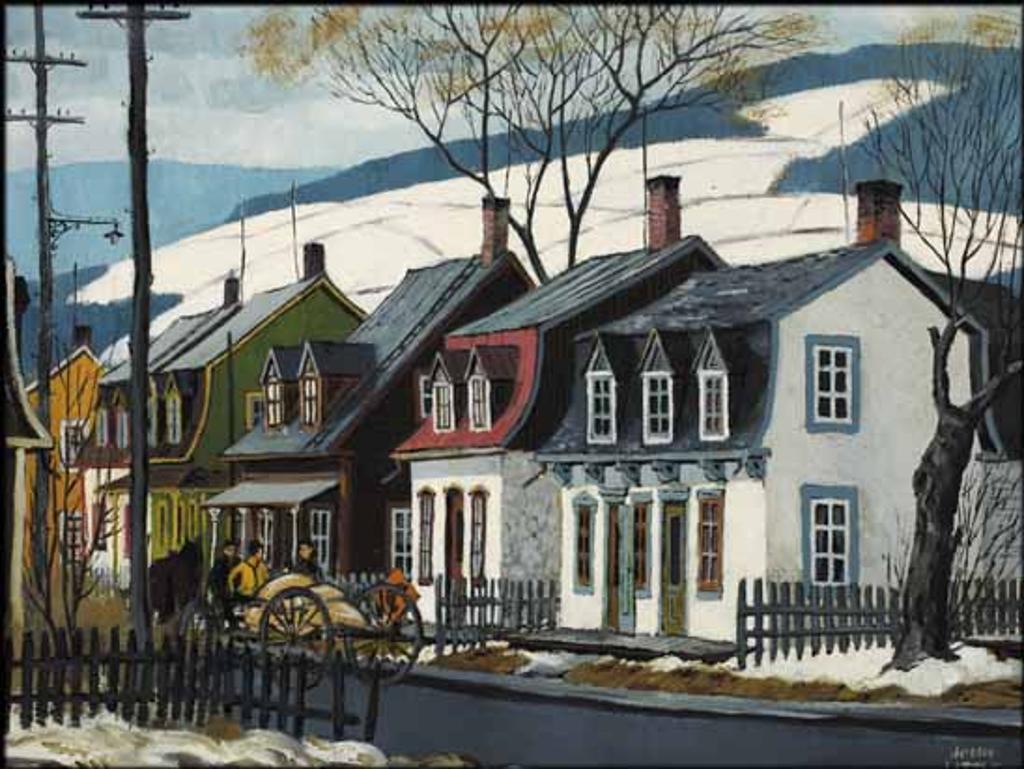 John Geoffrey Caruthers Little (1928-2024) - Quebec Village, Winter