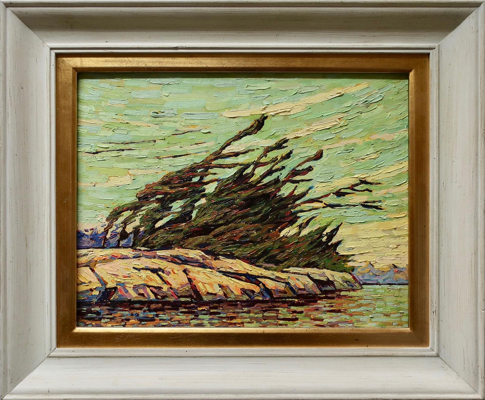 Jie (Jack) Zhou (1965) - Untitled (Windswept Pines)