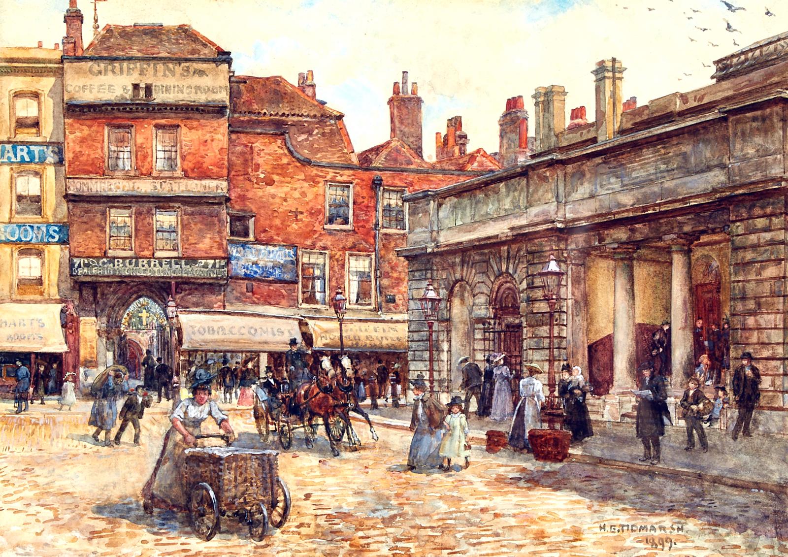 Henry Edward Tidmarsh (1880-1927) - St. Bartholomews; Henry Viii Gate, 1899