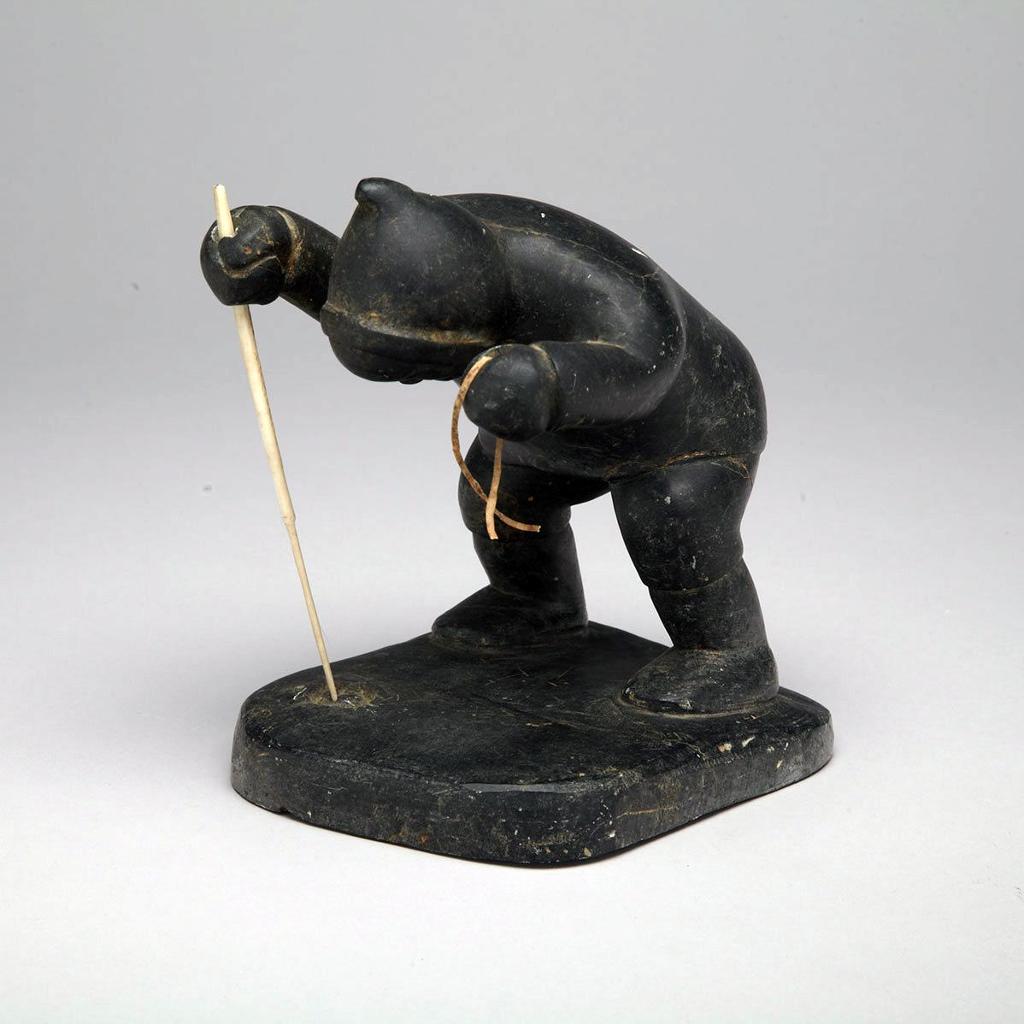 Noah Tukai (1925-1990) - Seal Hunter Over Hole