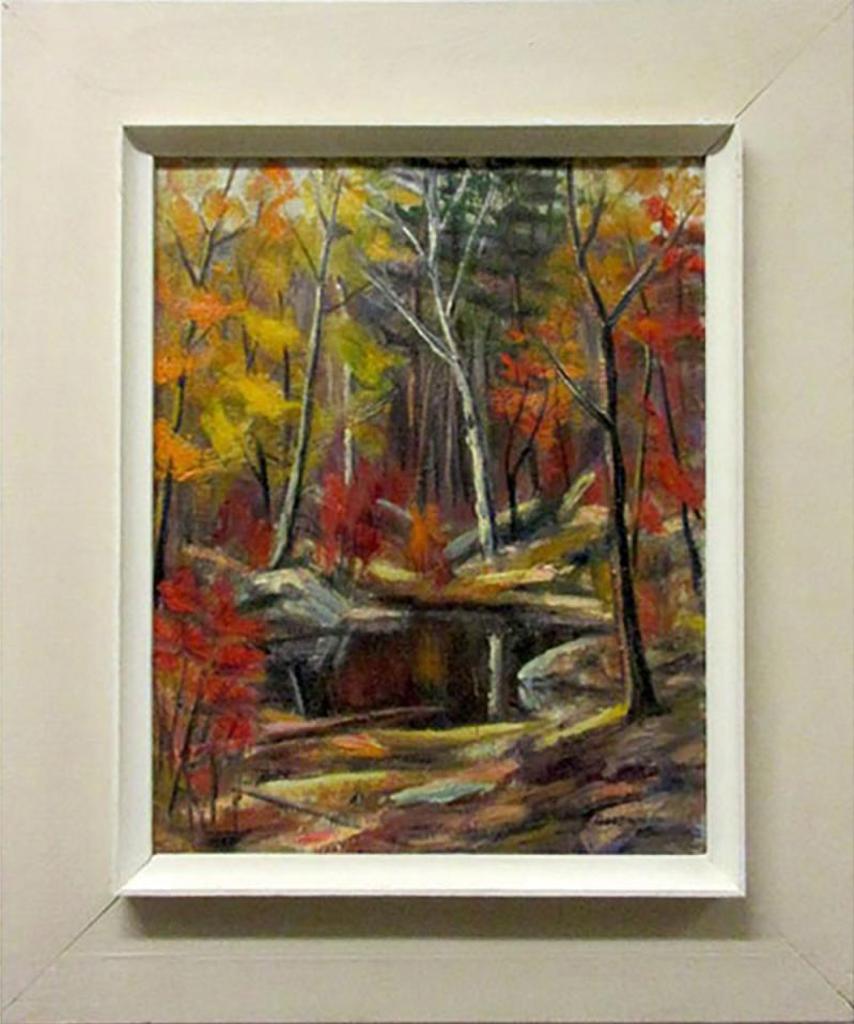 Betty Roodish Goodwin (1923-2008) - Untitled (Woodland Pool - Autumn)