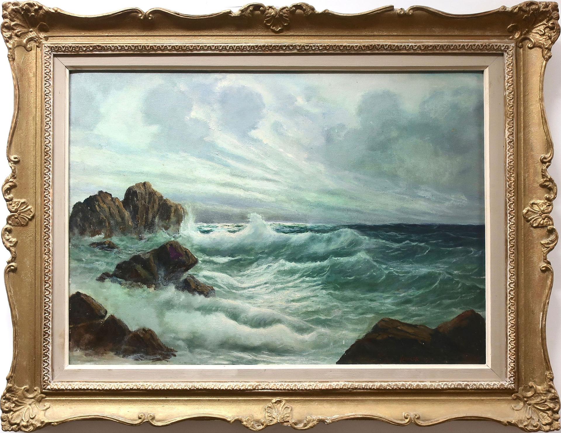 John H. Kinnear (1920-2003) - Untitled (Crashing Surf)