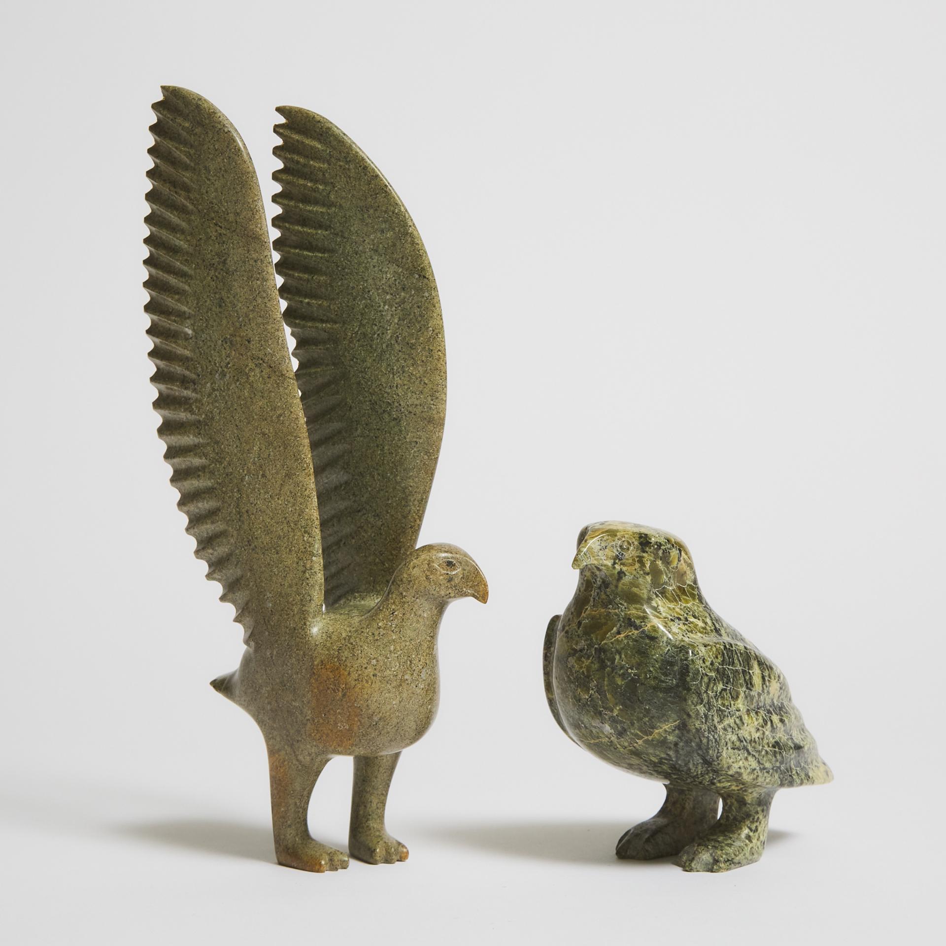 Adla Korgak (1928) - Perched Bird; Bird With Upswept Wings