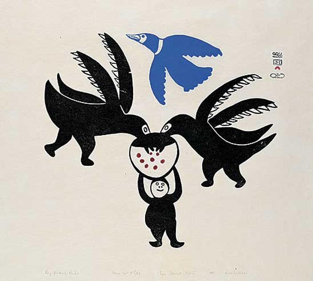 Mary Nawpachee - Boy Feeding Birds #7/50
