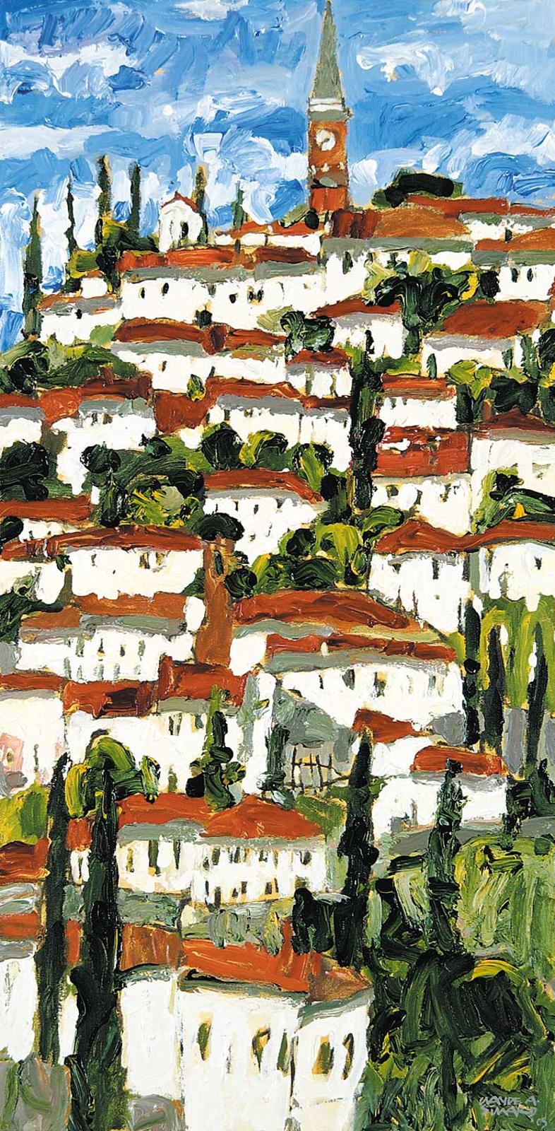 Claude Alphonse Simard (1956-2014) - Village en Chianti