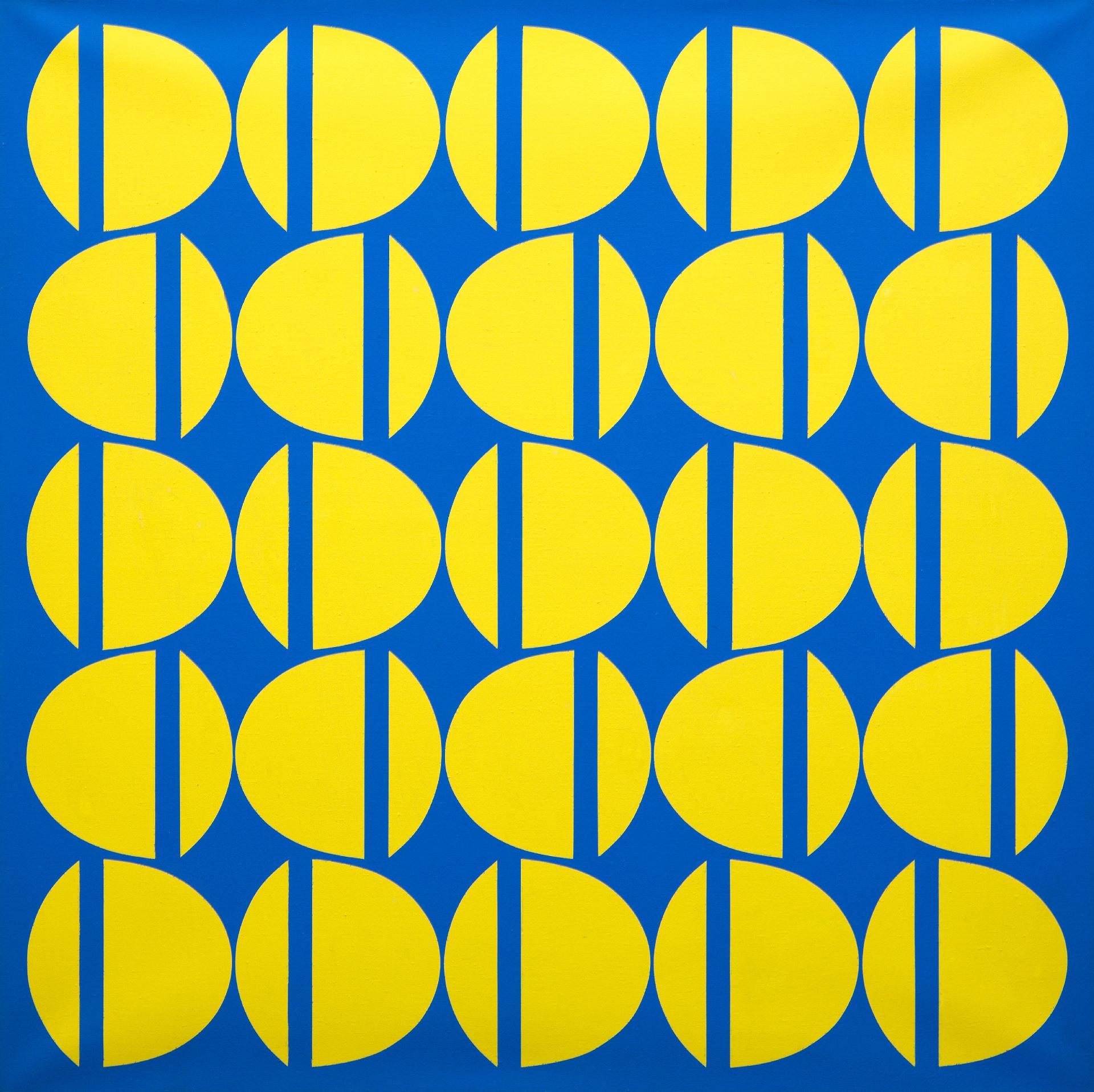 Denis Juneau (1925-2014) - Jaune sur bleu, 1966