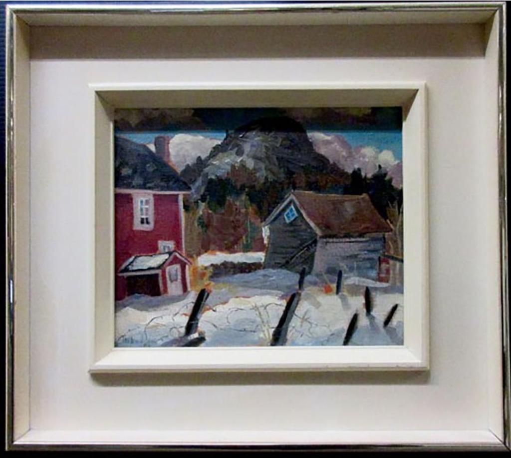Pauline Thibodeau (1952) - Red House And Barn In Winter