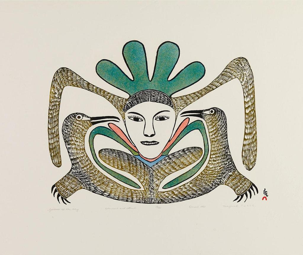 Kenojuak Ashevak (1927-2013) - Goddess Of The Sky