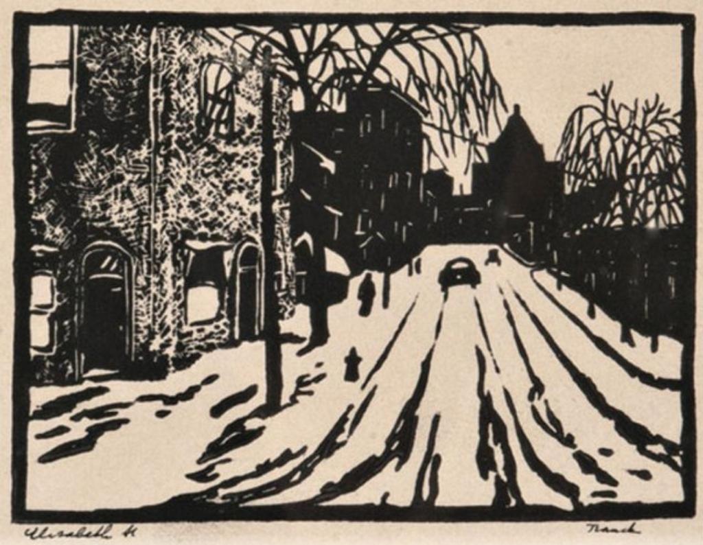 Albert Jacques Franck (1899-1973) - Linocut, signed & titled; artist label