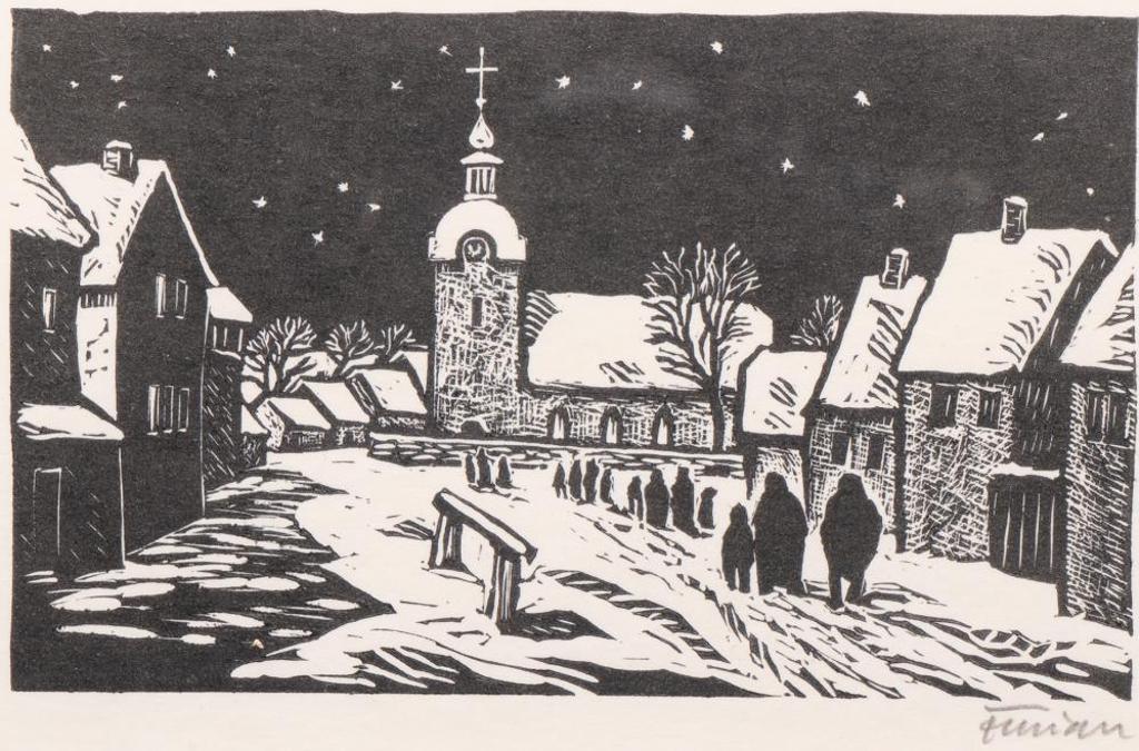 Michael Florian (1911-1984) - Untitled - Winter Evening