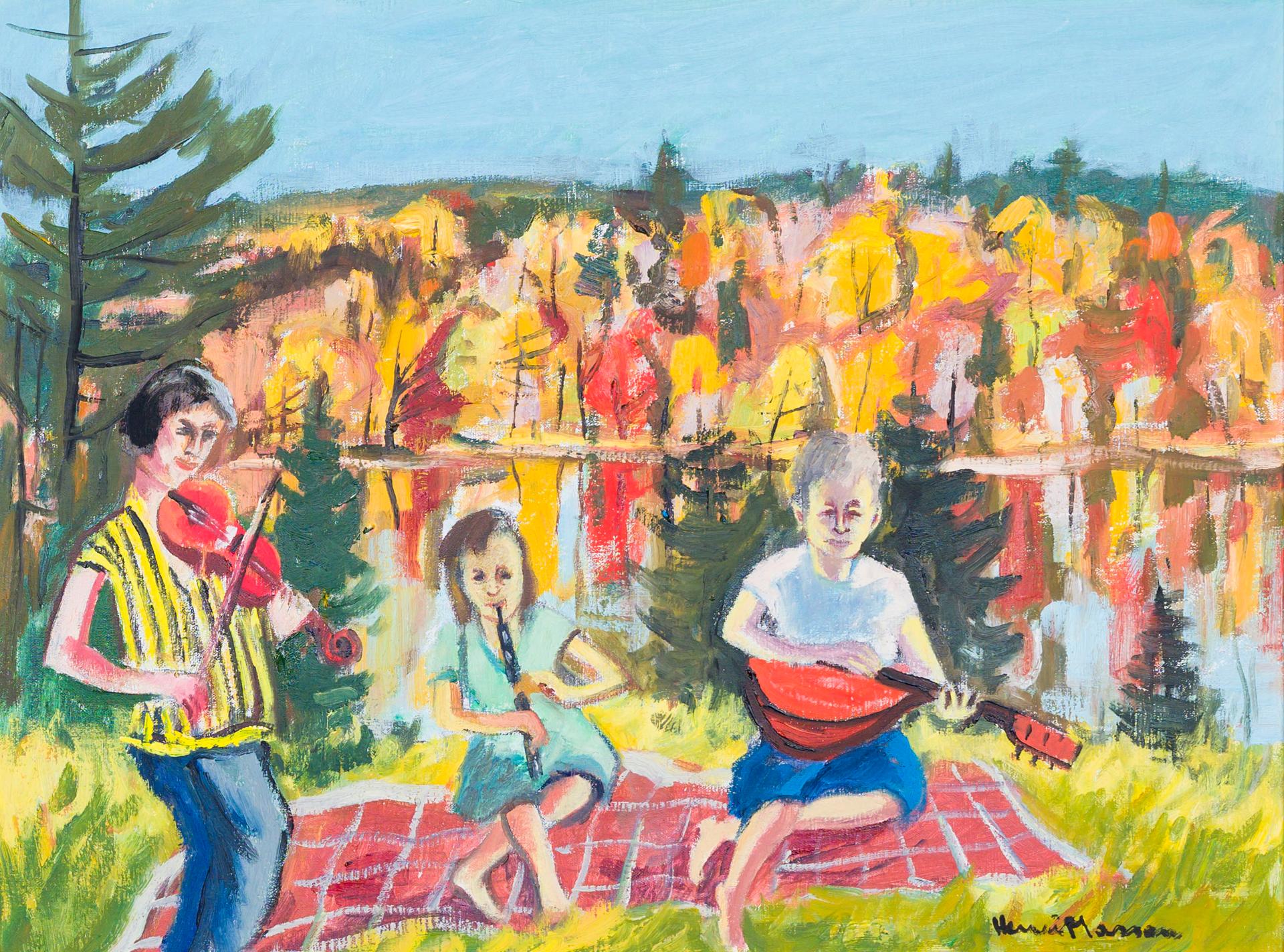 Henri Leopold Masson (1907-1996) - Les enfants musiciens, n.d.
