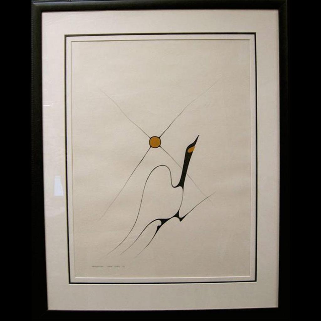 Benjamin Chee Chee (1944-1977) - Canada Goose In Flight