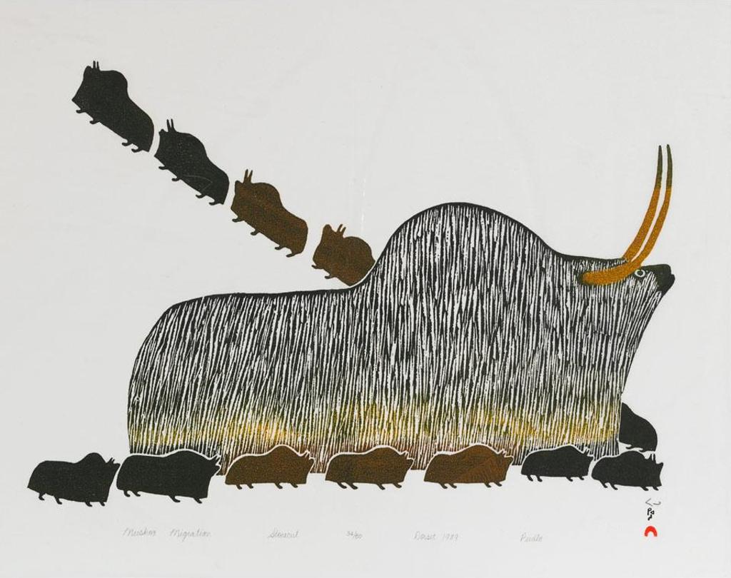 Pudlo Pudlat (1916-1992) - Muskox Migration