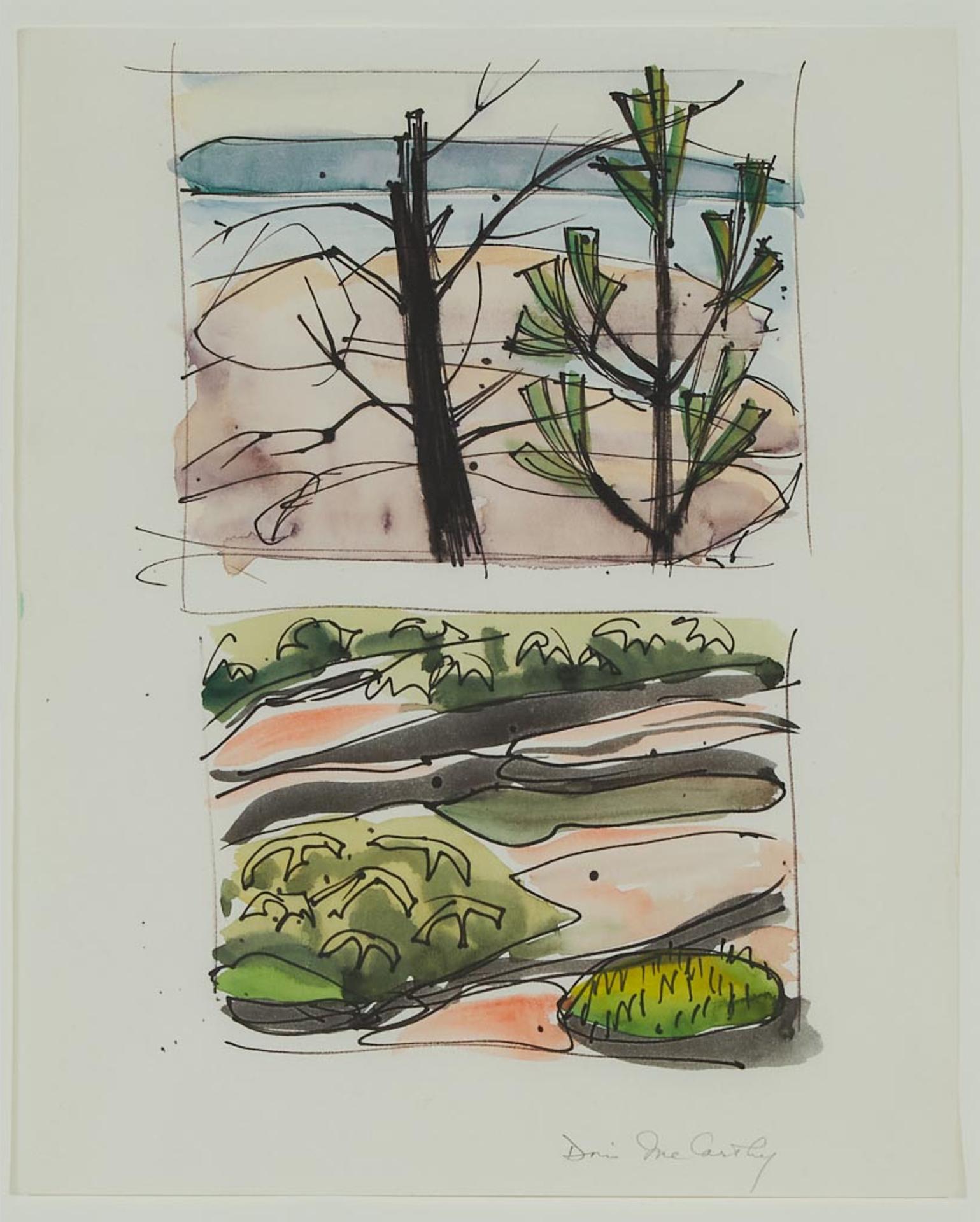 Doris Jean McCarthy (1910-2010) - Georgian Bay Thumbnail Sketch #9