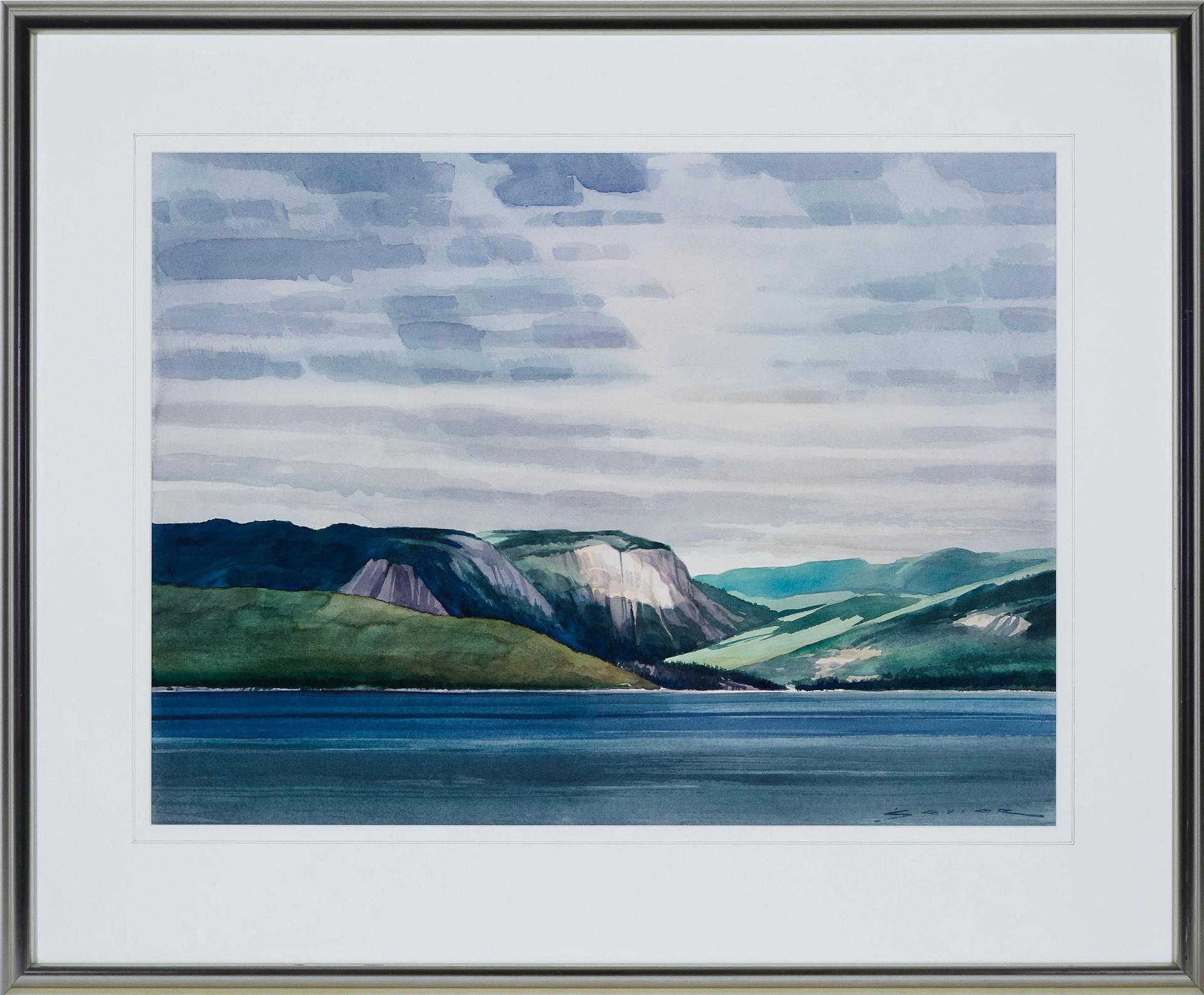 Gerald Leslie Sevier (1934) - Untitled (Land & Lake)