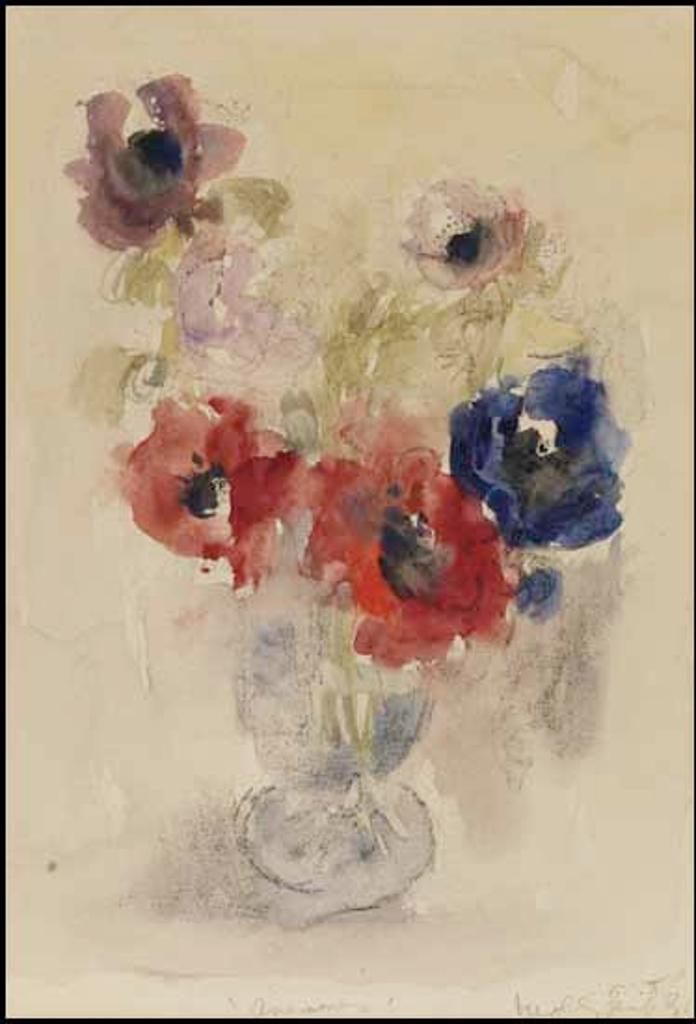 Molly Joan Lamb Bobak (1922-2014) - Anemones