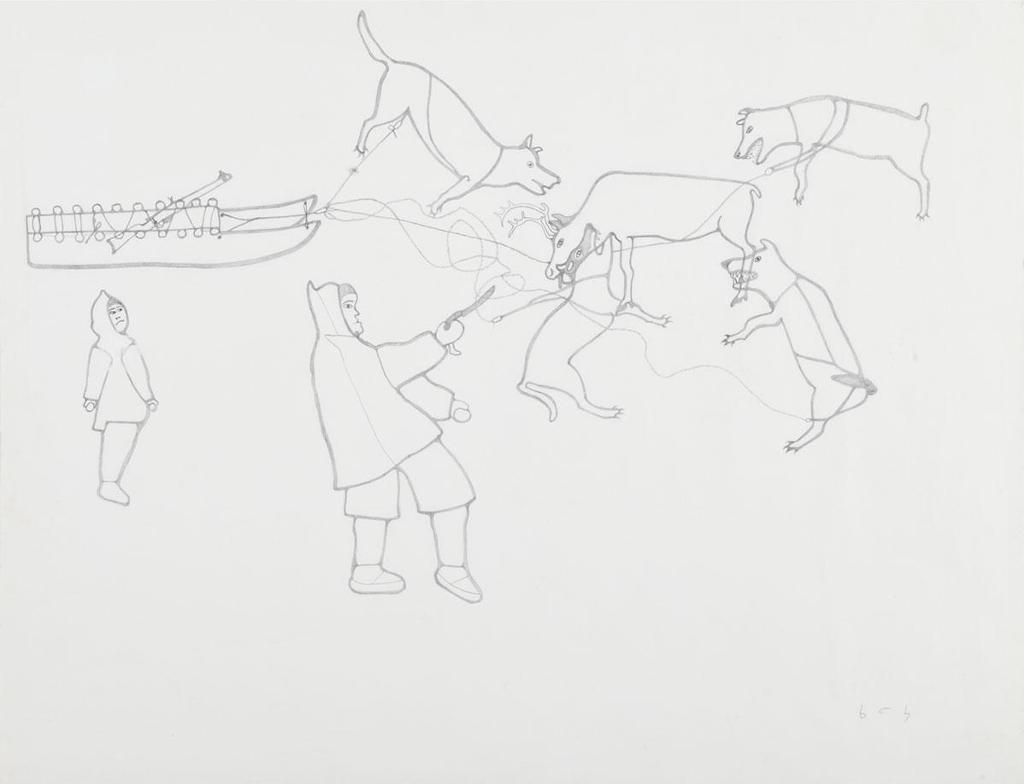 Harold Qarliqsaq (1928-1980) - Hunting Scene