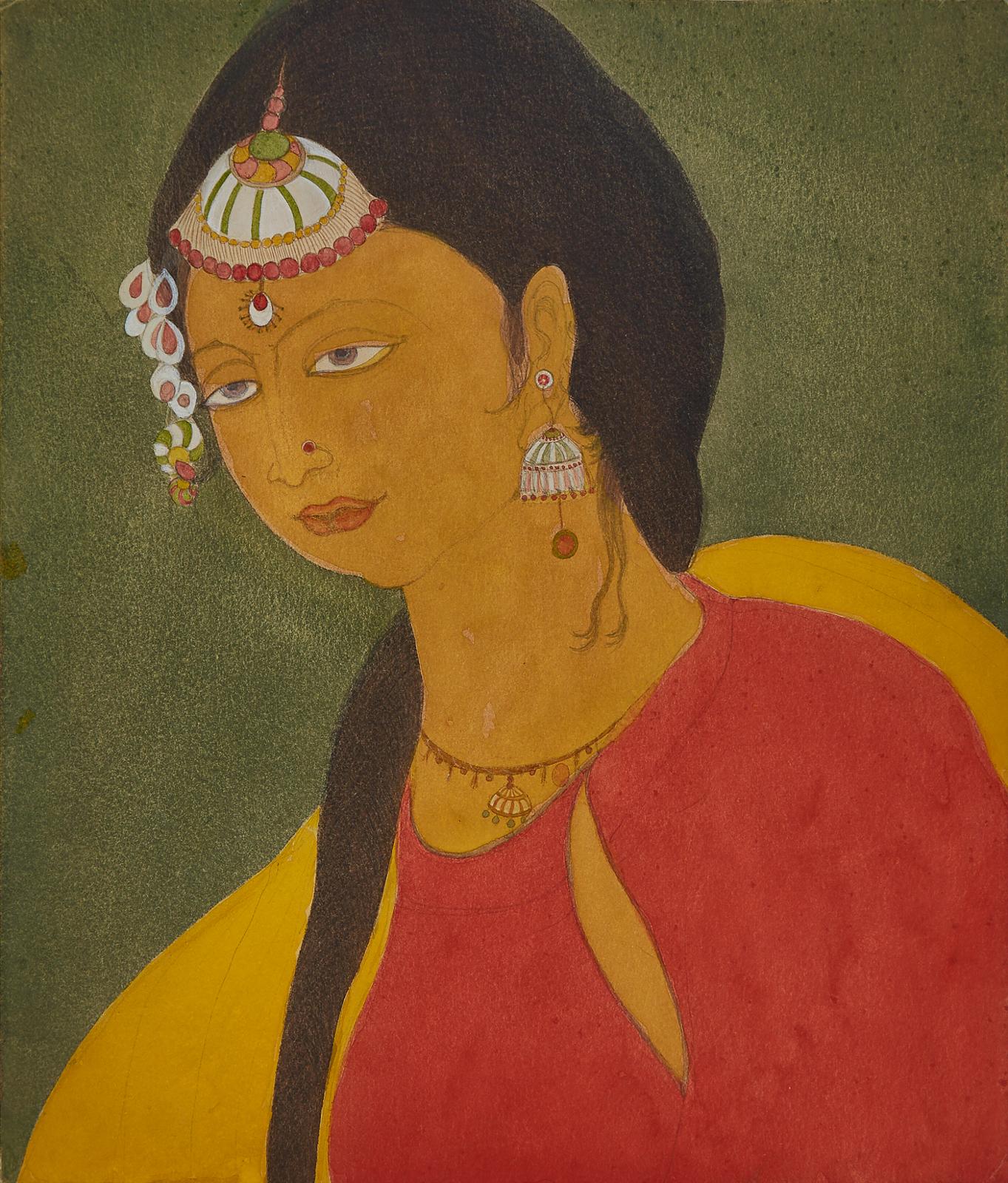 Abdur Rahman Chughtai (1897-1975) - Bridal Dreams