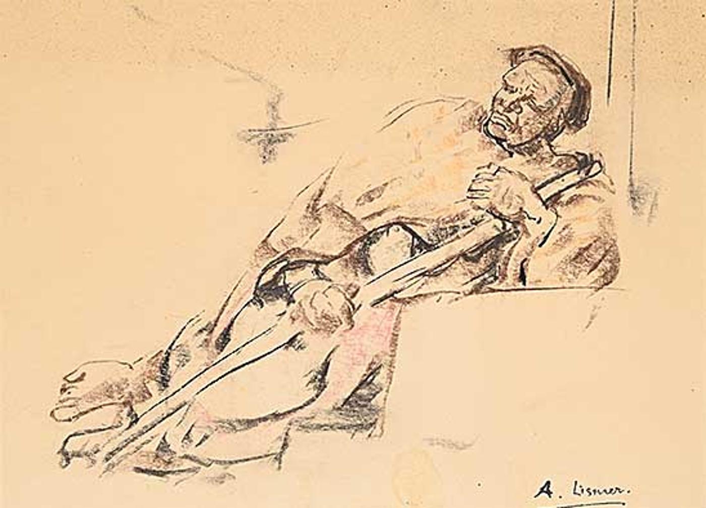Arthur Lismer (1885-1969) - Untitled - Man Resting