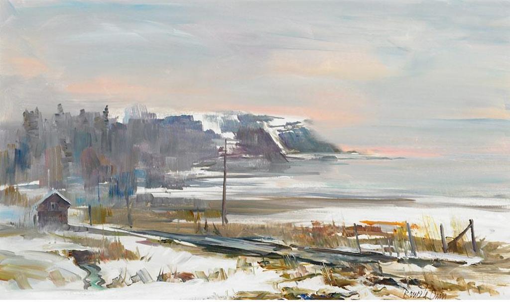 Bruce Le Dain (1928-2000) - Lever Du Soleil, St-Joseph-De-La-Rive, Que., April 1982