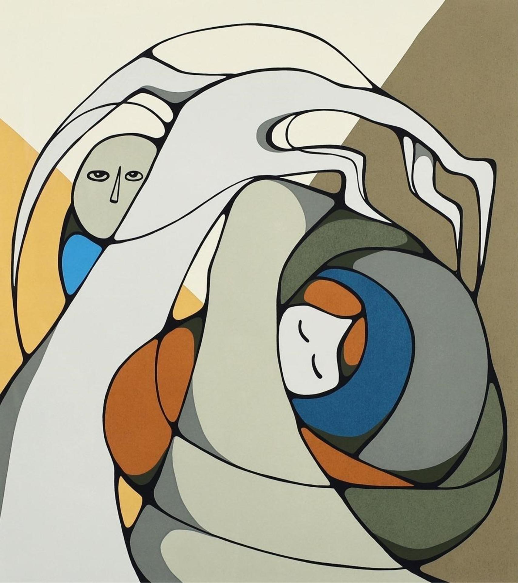 Daphne Odjig (1919-2016) - Hide N Seek; 1981