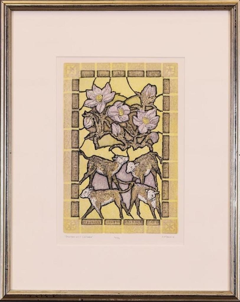 Dora Helen MacKie (1926-2018) - Crocus and Calves; ed. #3/36