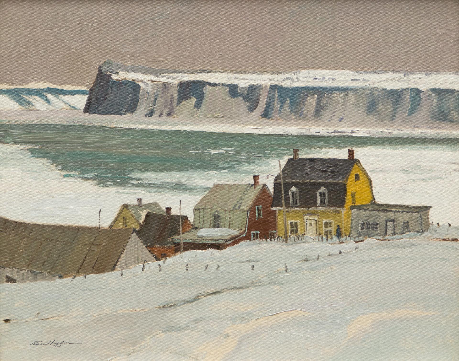 Ross Huggins (1916-1999) - The St-Lawrence at Deschambault, QC, 1971