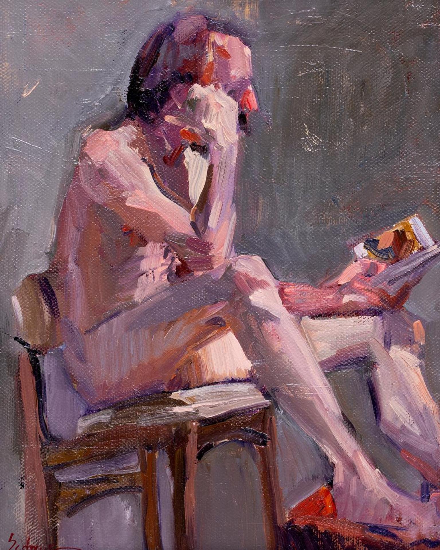 Sarah Sedwick (1979) - Sketch for 'Man Reading'