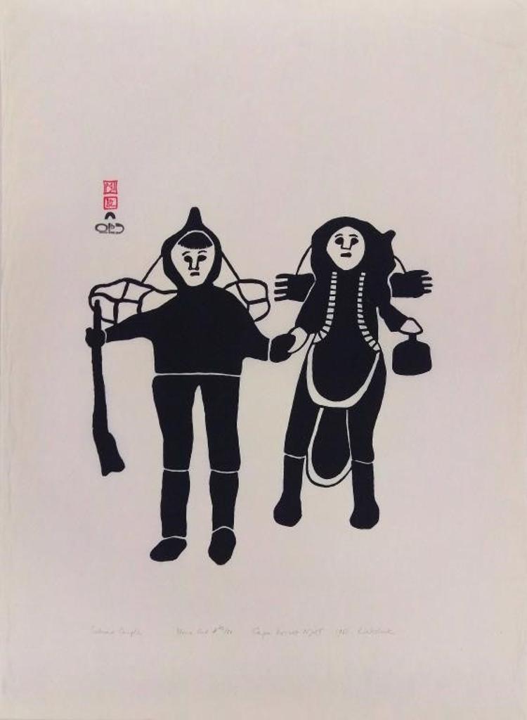 Kiakshuk (1886-1966) - Eskimo Couple,1961