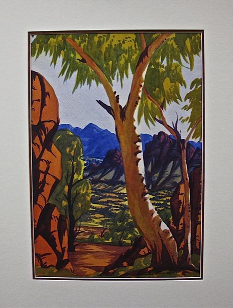 Ewald Namatjira (1930-1984) - Untitled (Australian Outback)