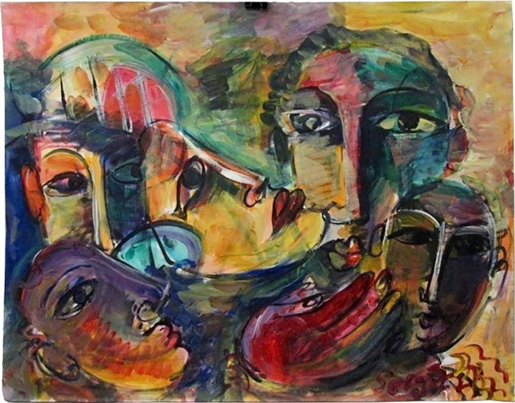 Serge Deherian (1955) - Untitled (Faces)