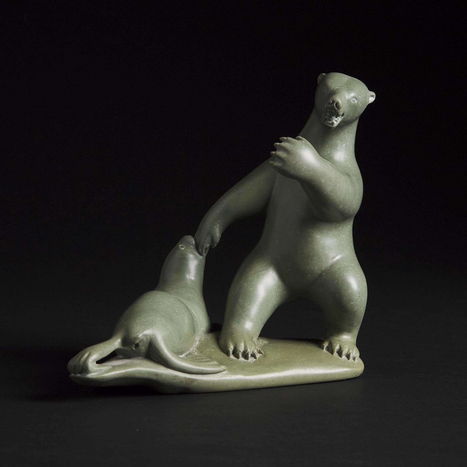 Joanasie Jack Ittukallak (1949) - Seal Biting Polar Bear